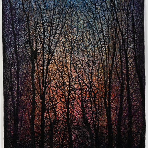 Trees at Dawn,
74" x 56", 2022
