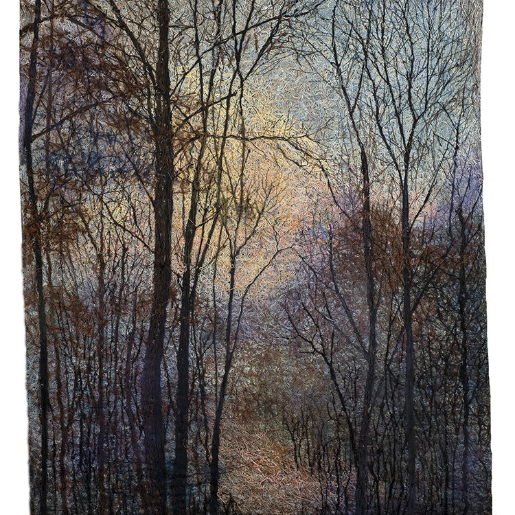 2.Winter Trees - A Glimmer of Light
46" x 65", Inspired by Symphony No 2.