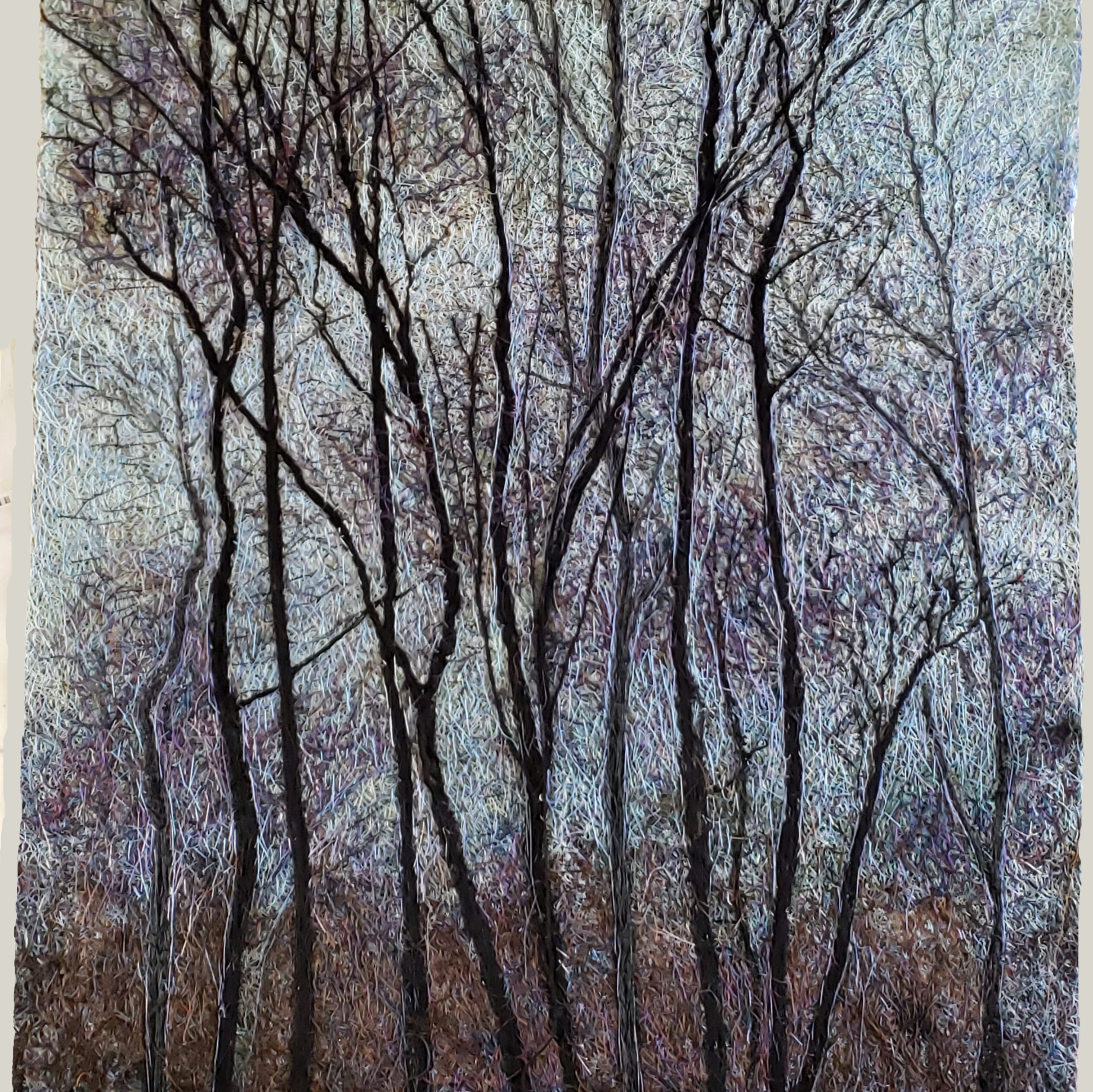 7. Winter Trees
52" x 59.5", Inspired by Symphony No 7.